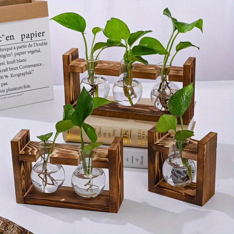 Propagation Station Vase - Tischplatte aus Glas, Pflanzgefäß, Vermehrungsstation, Hydrokultur-Pflanzenvase