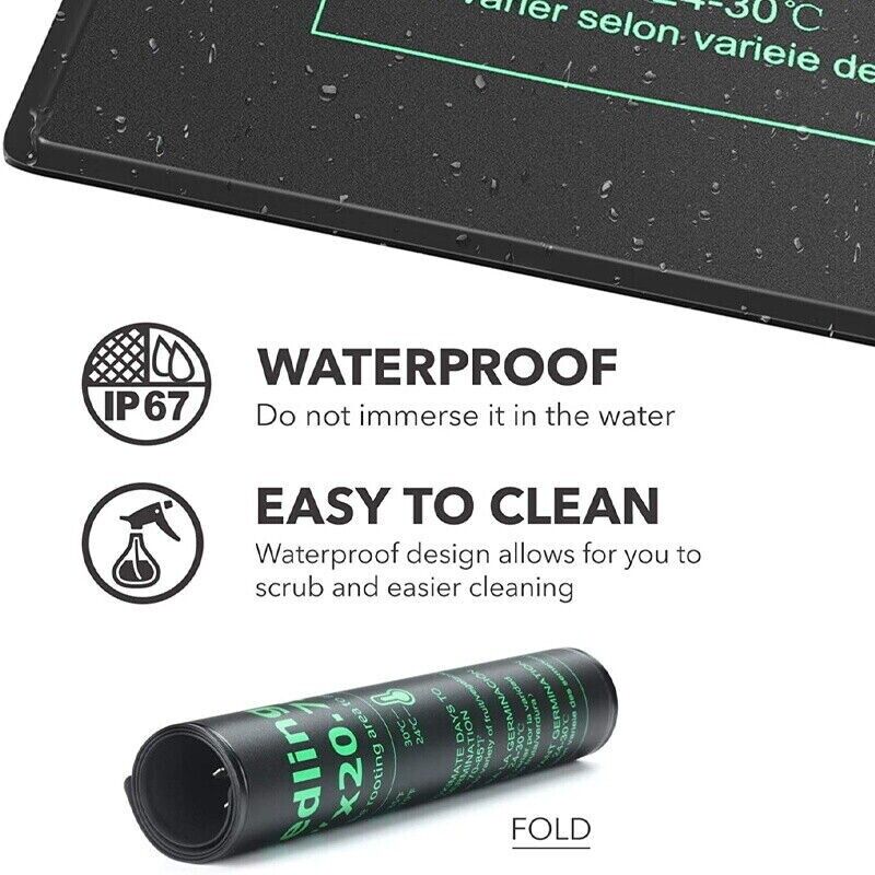 Heat Mat Seedling - LERWAY 21 W Sämlings-Heizmatte, EU-Stecker-Heizkissen für