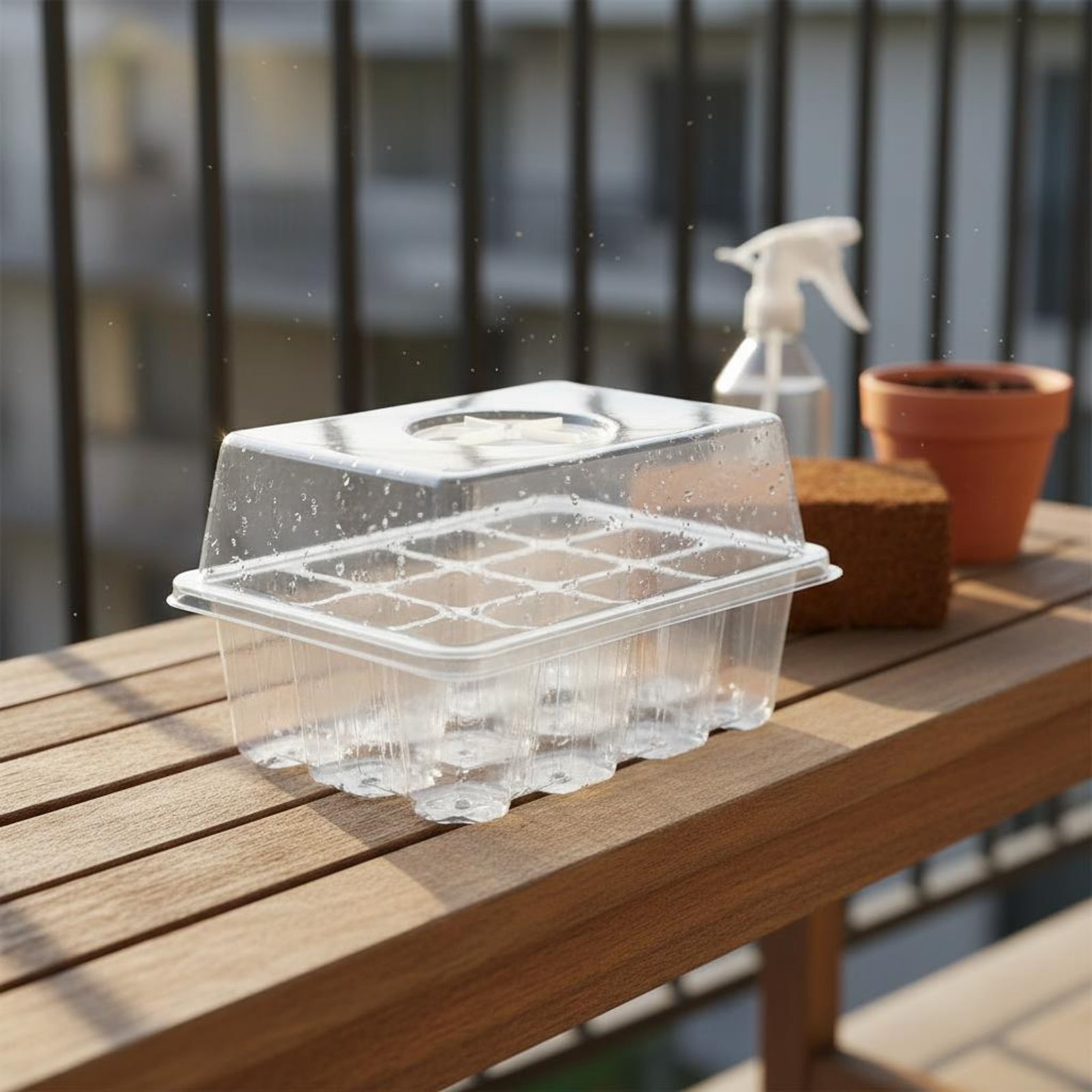 Humidity Dome Kit - 12-Fach Keimschale mit Integrierter Drainage, 12-Fach