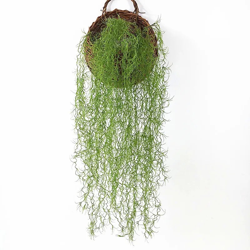 Sphagnum Moss Dry - 1/3/5 Stück Künstliche Luftgras-Pflanzen, lange Ranken,