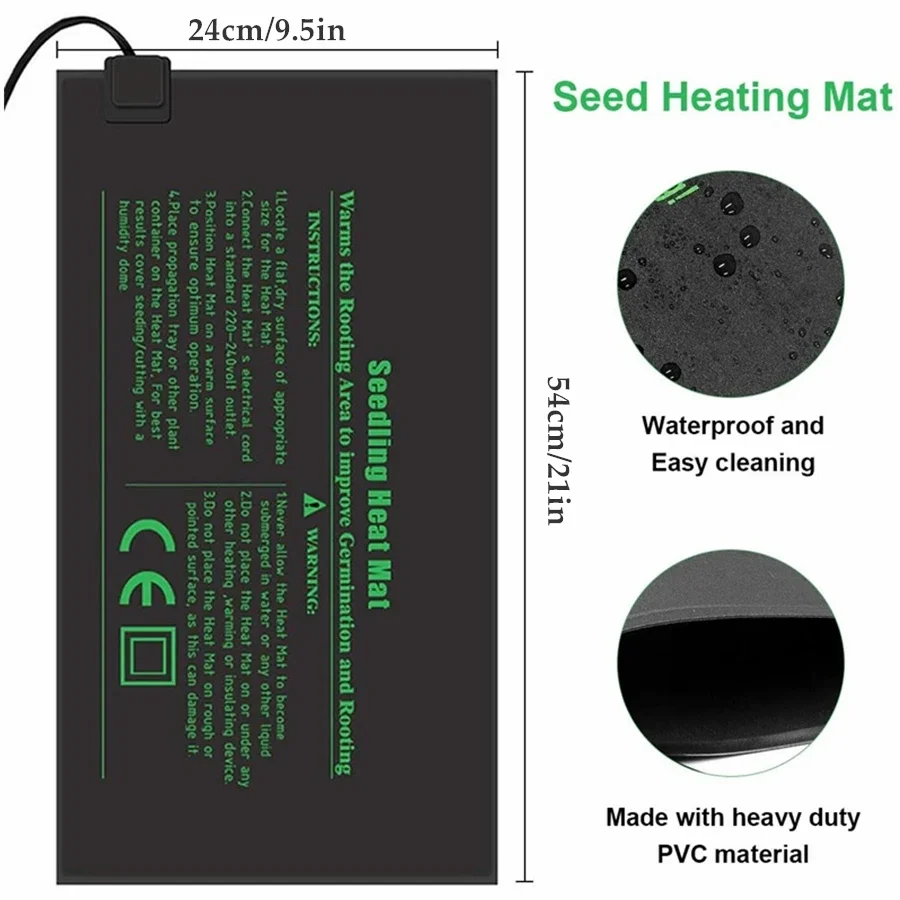 4 Größen 220 V EU-Stecker Säml – Heat Mat Seedling Bewertung und Preis