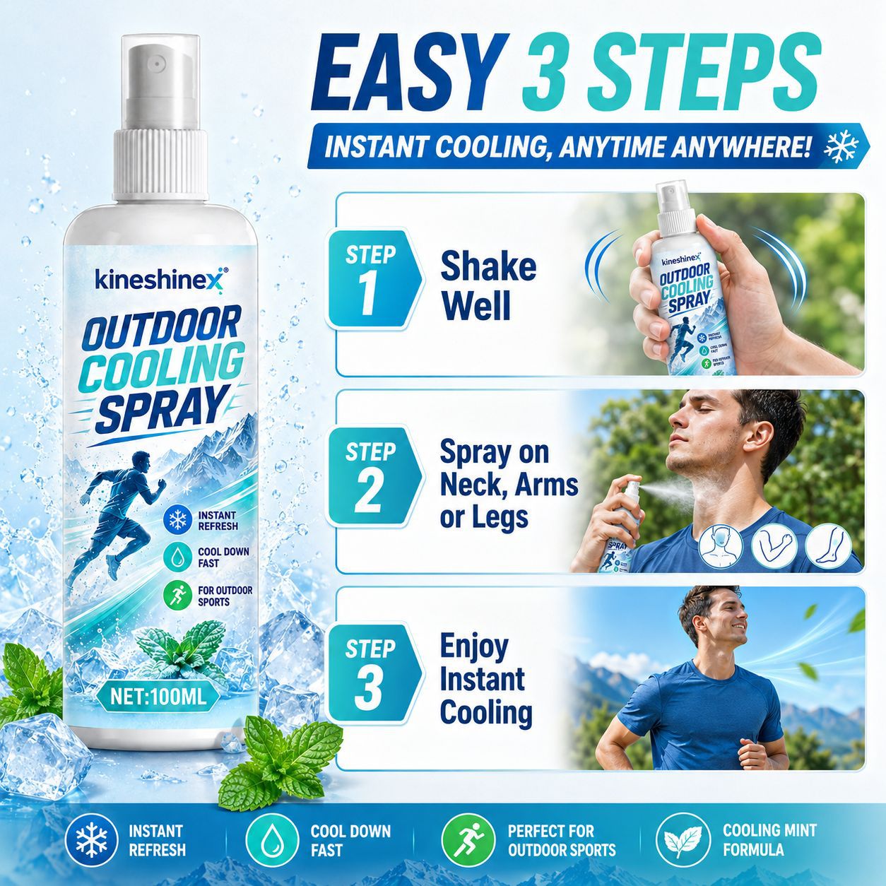 Outdoor-Kühlspray 100ml – Sofo – Misting Bottle Fine Bewertung und Preis