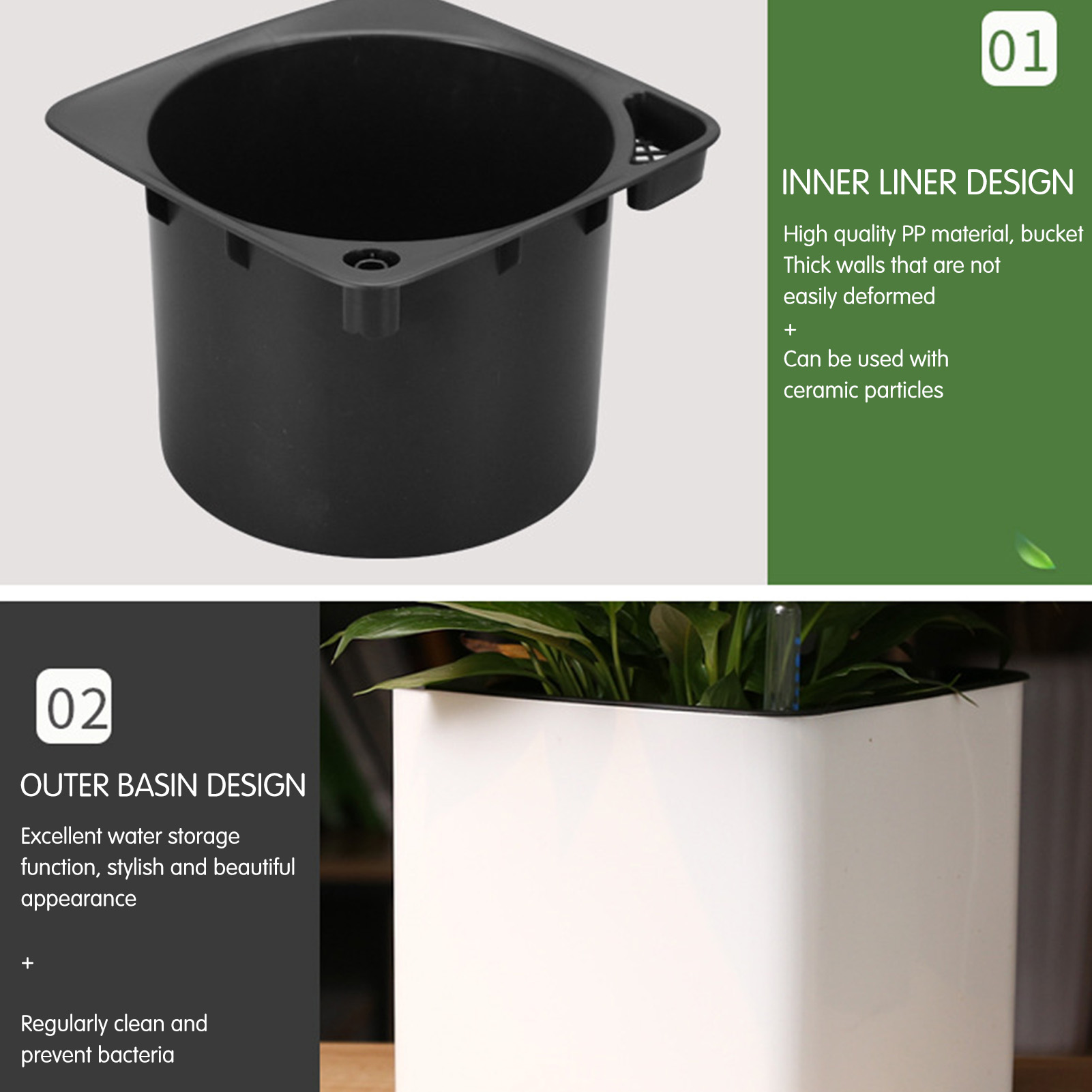 Selbstbewässernder Blumentopf  – Self Watering Insert Bewertung und Preis