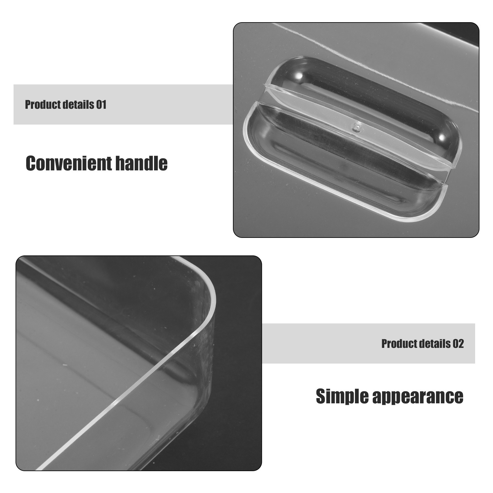 2 Stück Klare Rechteckige Acry – Plastic Dome Clear Bewertung und Preis