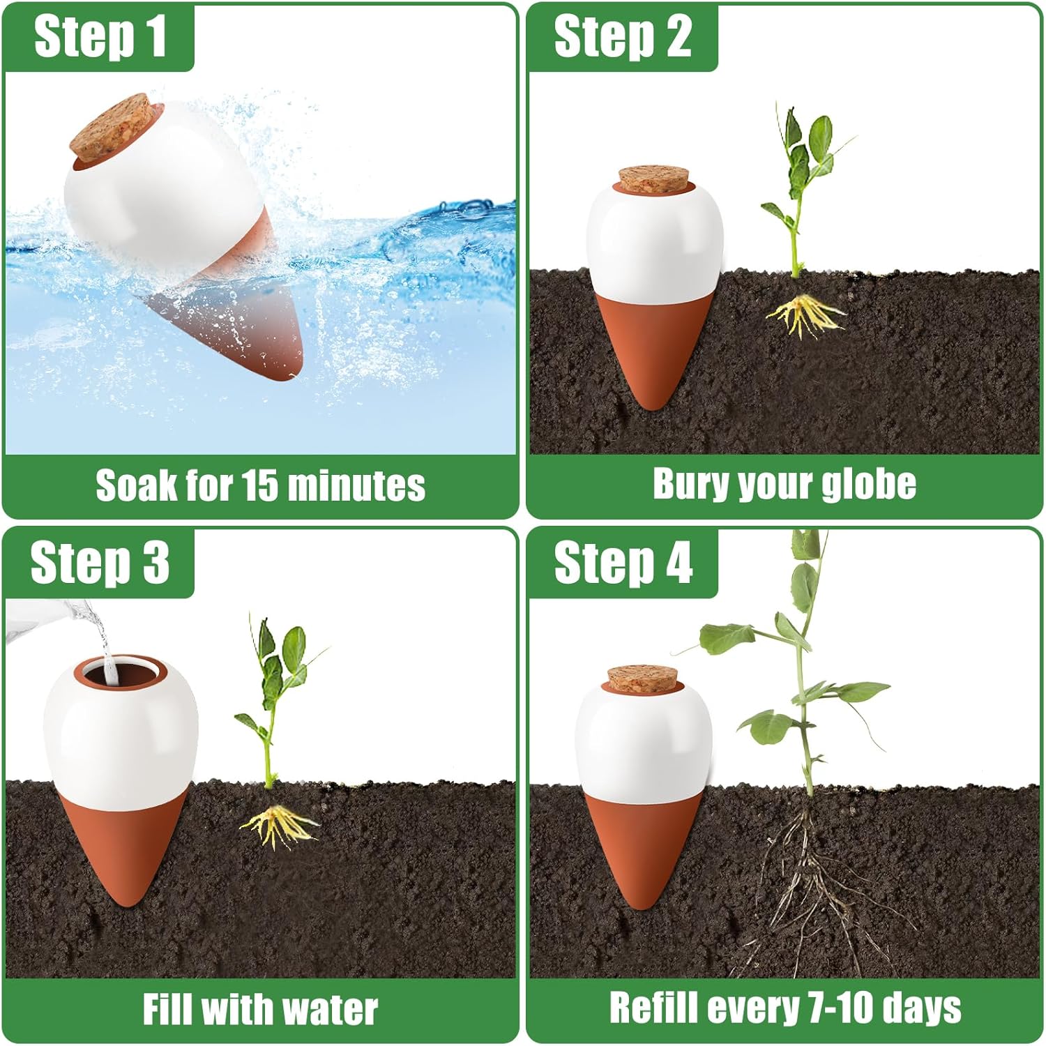 Terrakotta-Bewässerungsspieße, – Self Watering Insert Bewertung und Preis