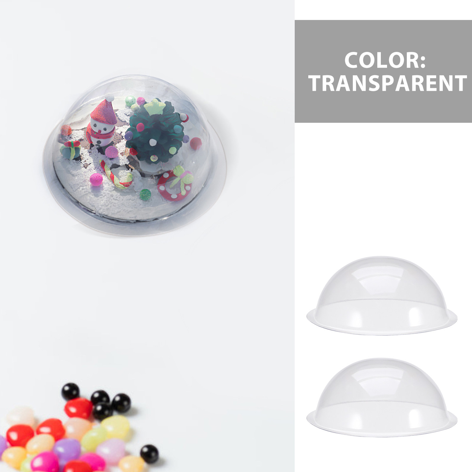 12 Stück durchsichtige, befüll – Plastic Dome Clear Bewertung und Preis