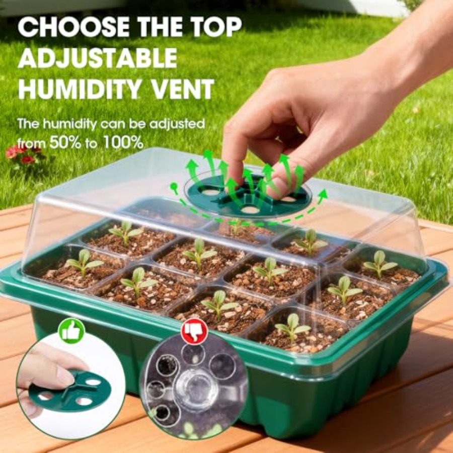 5er-Pack Anzuchtschalen mit Fe – Humidity Dome Kit Bewertung und Preis